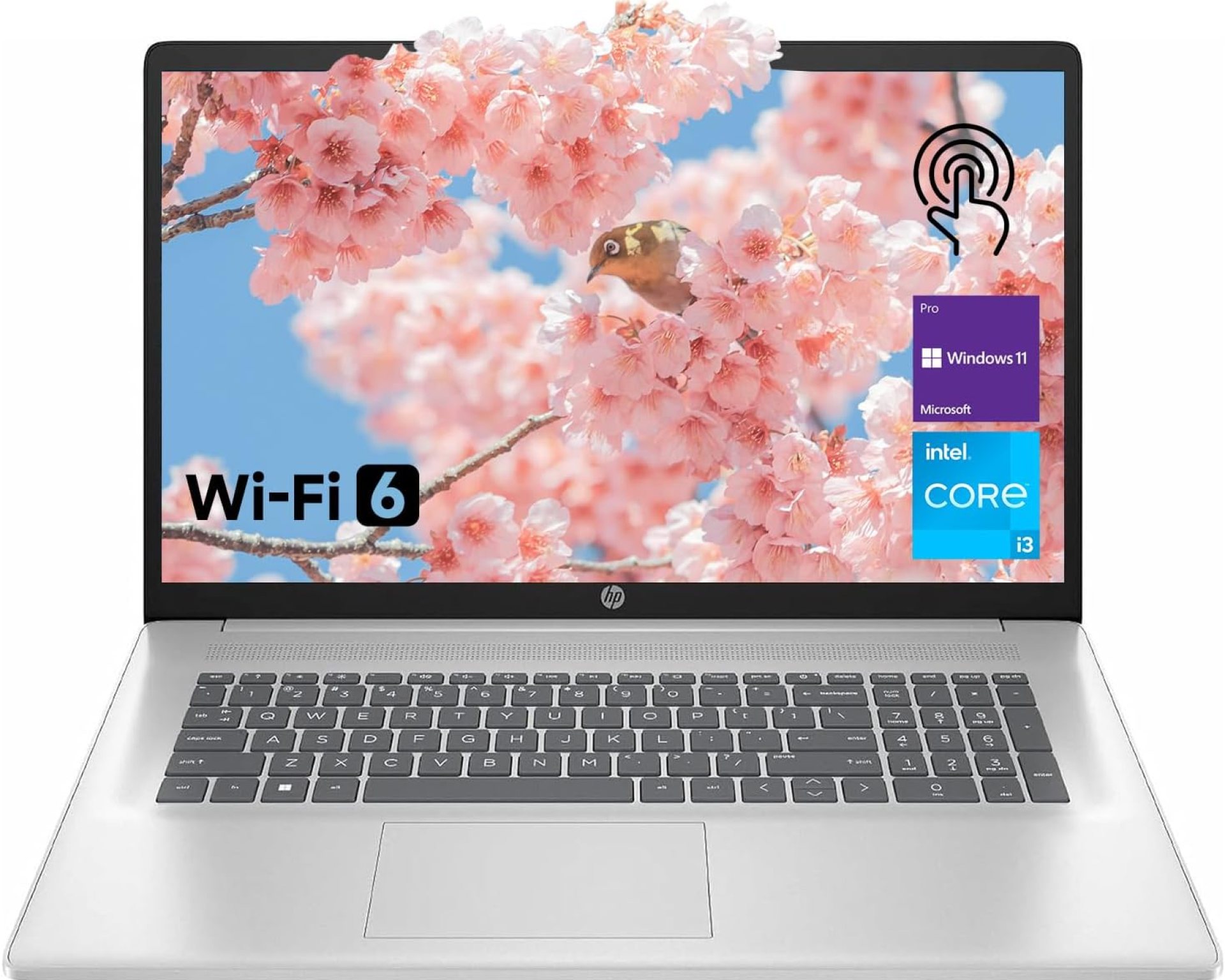 HP High-Performance 17.3″ Laptop, 17.3″ HD+ Touchscreen, 8-Cores Intel i3-N305, 16GB RAM, 128GB eMMC + 1TB PCIe SSD, Webcam, HDMI, Numeric Keypad, Wi-Fi 6, Windows 11 Pro, Silver HP High-Performance 17.3″ Laptop, 17.3″ HD+ Touchscreen, 8-Cores Intel i3-N305, 16GB RAM, 128GB eMMC + 1TB PCIe SSD, Webcam, HDMI, Numeric Keypad, Wi-Fi 6, Windows 11 Pro, Silver
