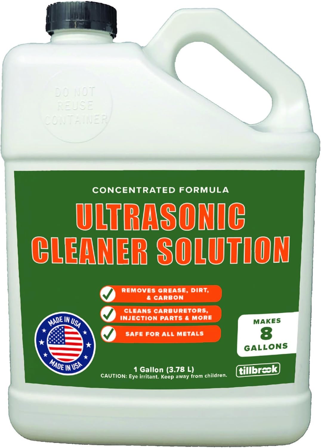 Ultrasonic Cleaner Solution – Makes 8 Gallons Concentrated Ultrasonic Carburetor Cleaner – 128 oz Cleaning Solution for Automotive Parts – Safe for All Metals – Removes Grease & Dirt Ultrasonic Cleaner Solution – Makes 8 Gallons Concentrated Ultrasonic Carburetor Cleaner – 128 oz Cleaning Solution for Automotive Parts – Safe for All Metals – Removes Grease & Dirt