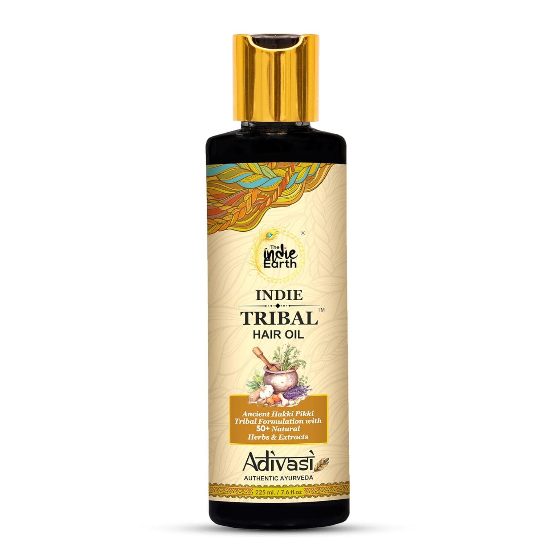 Indie Tribal Adivasi Hair Oil Based on Hakki Pikki Tribe’s Hair Care Formula with 50+ potent ingredients including Moringa, Bhringraj, Hibiscus, Heena, Blackseed & Rosemary Oil Indie Tribal Adivasi Hair Oil Based on Hakki Pikki Tribe’s Hair Care Formula with 50+ potent ingredients including Moringa, Bhringraj, Hibiscus, Heena, Blackseed & Rosemary Oil