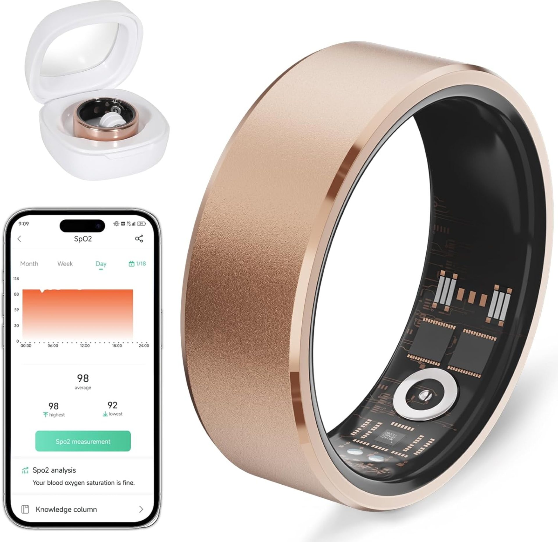 Smart Ring Health Fitness Tracker Women Men Smart Ring Health Fitness Tracker Women Men