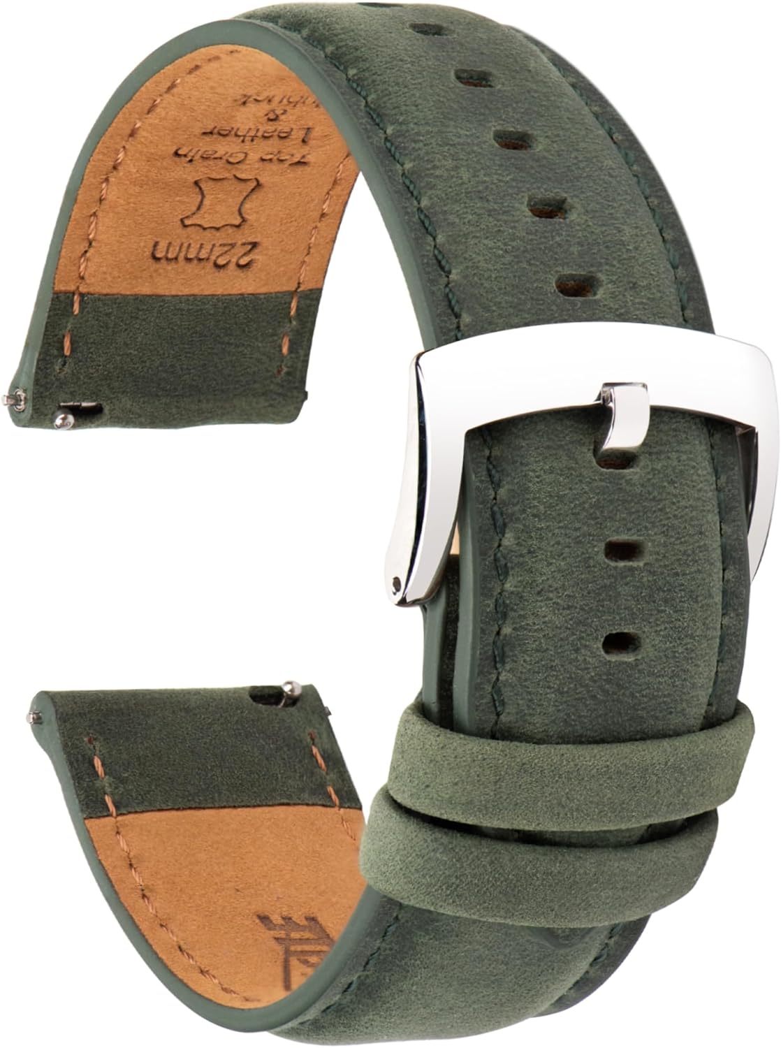 Leather Watch Bands Quick Release, Vintage Elegant Top Grain Leather Watch Band Straps Replacement for Men and Women, Watch and Smartwatch, Choice of Width – 18mm 19mm 20mm 21mm 22mm Leather Watch Bands Quick Release, Vintage Elegant Top Grain Leather Watch Band Straps Replacement for Men and Women, Watch and Smartwatch, Choice of Width – 18mm 19mm 20mm 21mm 22mm
