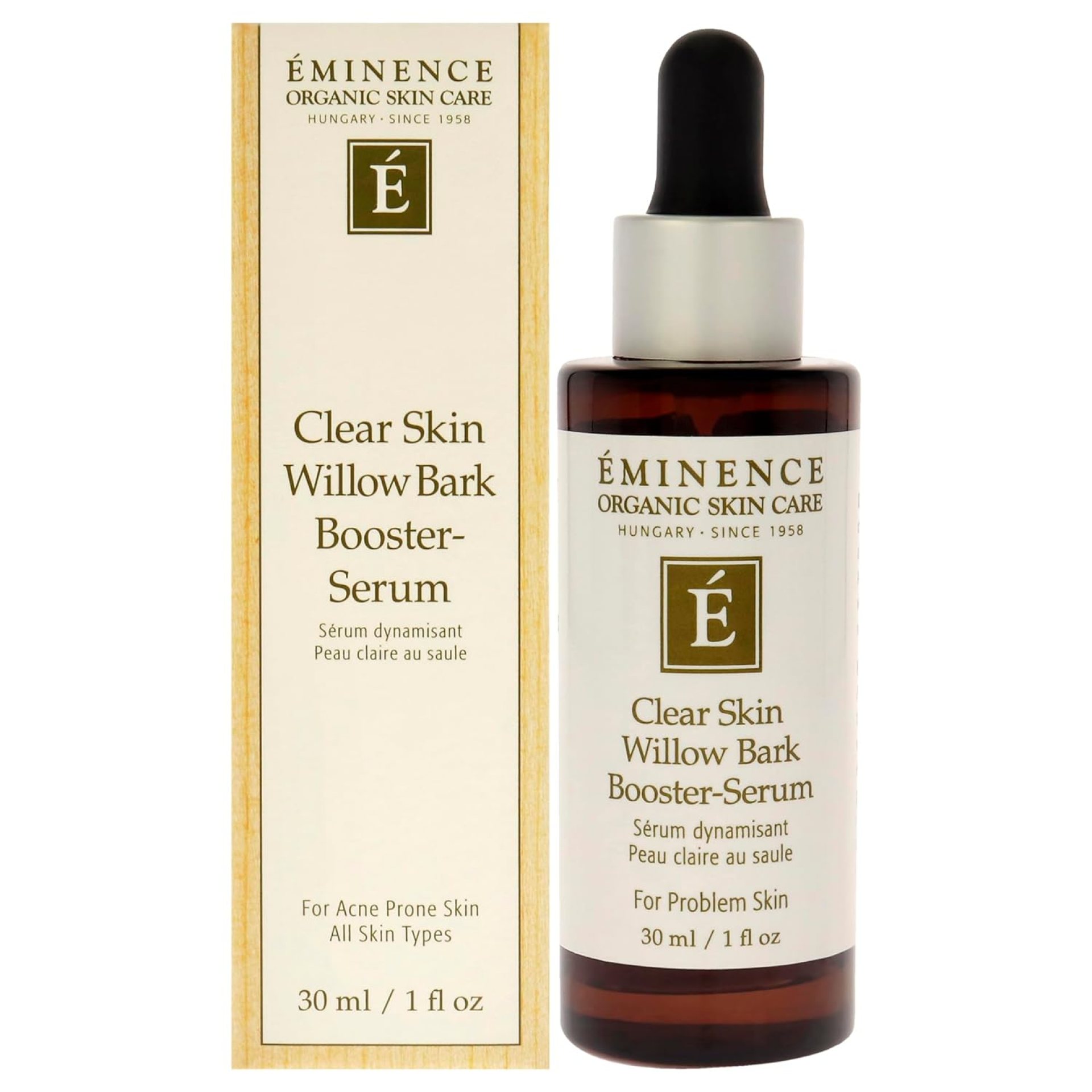 Eminence Organic Skincare Eminence Organic Clear Skin Willow Bark Booster Serum,1 Ounce Eminence Organic Skincare Eminence Organic Clear Skin Willow Bark Booster Serum,1 Ounce