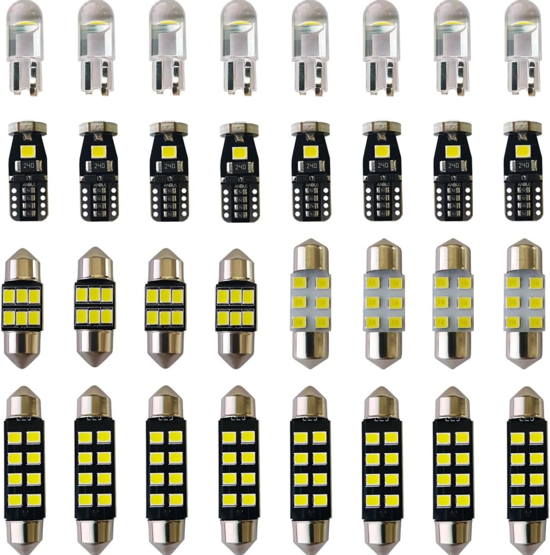 Yoper LED Bulbs Light Car Kit Set T10 28mm 31mm 42mm Festoon Replacement for Interior Dome Map Door Trunk Courtesy White Package 32 Pieces Yoper LED Bulbs Light Car Kit Set T10 28mm 31mm 42mm Festoon Replacement for Interior Dome Map Door Trunk Courtesy White Package 32 Pieces