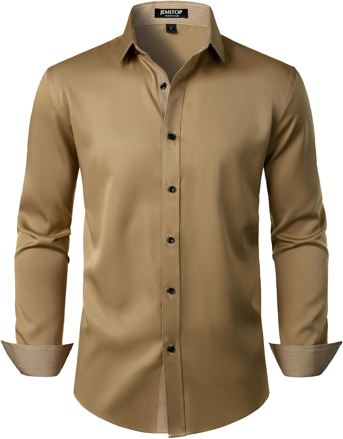 Men’s Stretch Multi-Use Long Sleeve Dress Shirts Party Prom Wedding Shirts with Slight Sheen Men’s Stretch Multi-Use Long Sleeve Dress Shirts Party Prom Wedding Shirts with Slight Sheen