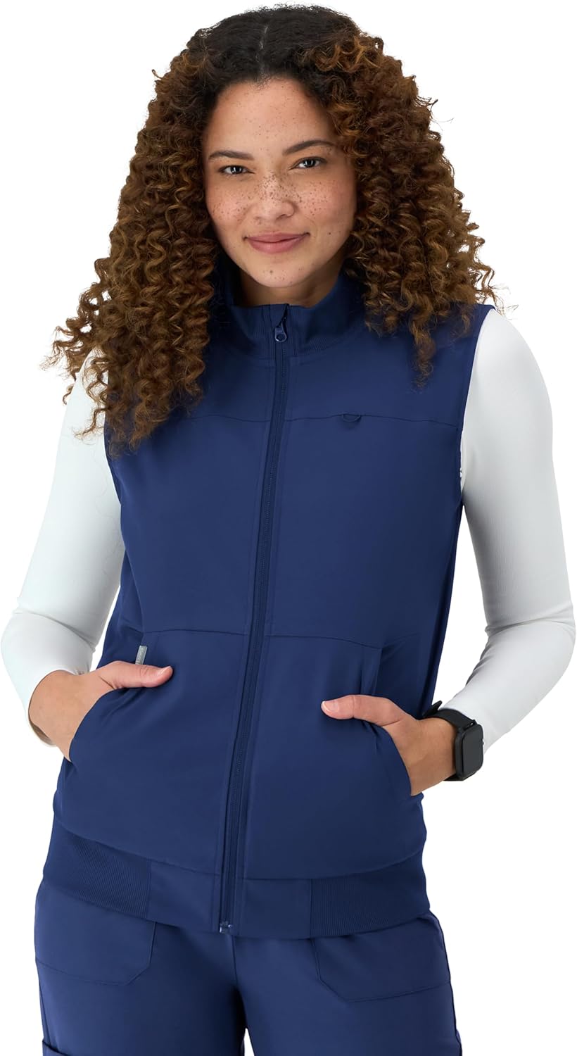 Hanes Women’s Comfort Fit Scrubs Healthcare Vest, Moisture-Wicking Stretch Scrubs Vest for Women Hanes Women’s Comfort Fit Scrubs Healthcare Vest, Moisture-Wicking Stretch Scrubs Vest for Women