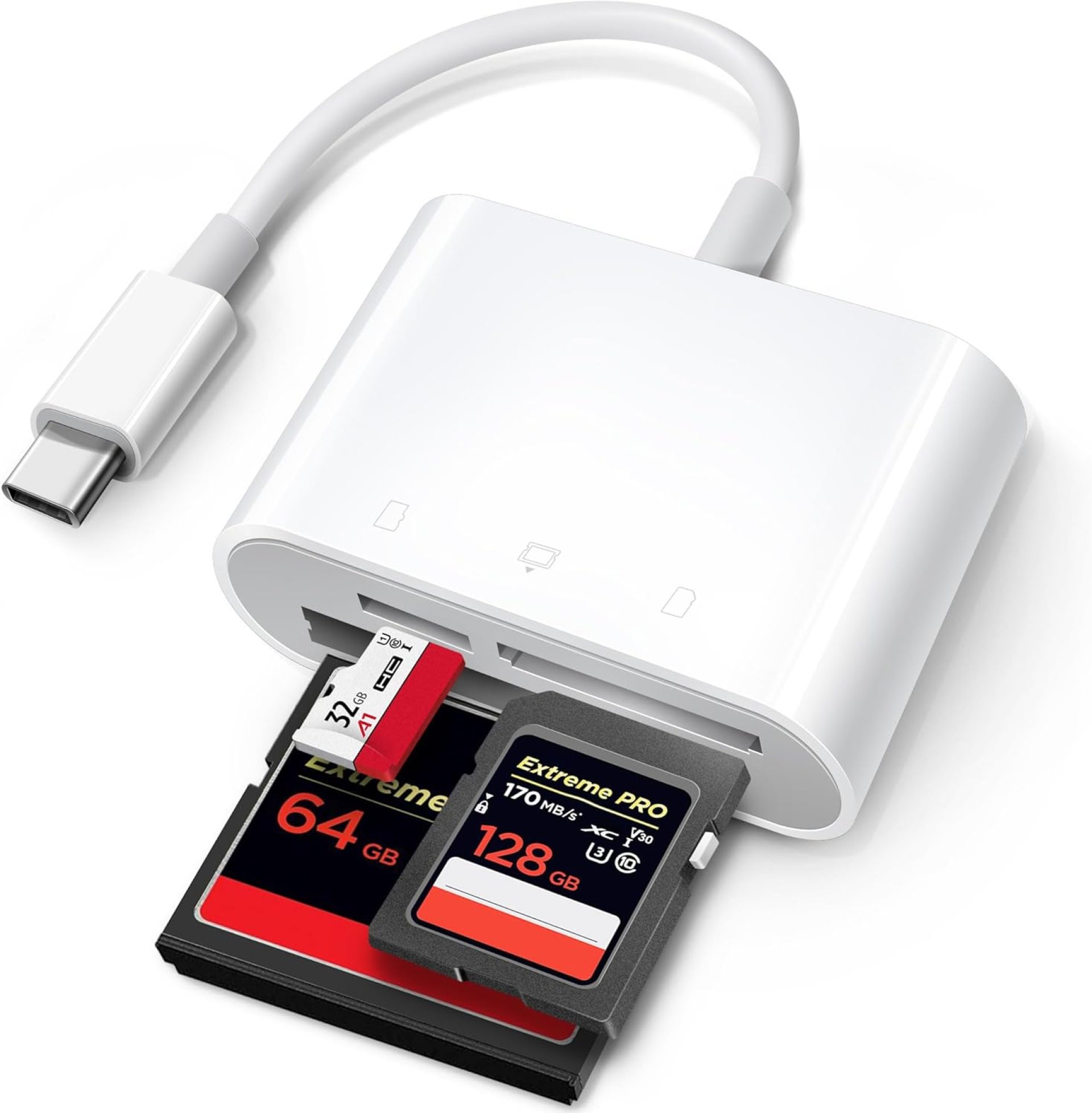 USB C SD Card Reader for iPhone 15/iPad/Mac, ChiaoPio USB C to SD CF, Type C Memory Card Adapter with Compact Flash/CF/SD/MicroSD Slots Compatible with iPad MacBook Pro/Air/Mini Mac Laptop USB C SD Card Reader for iPhone 15/iPad/Mac, ChiaoPio USB C to SD CF, Type C Memory Card Adapter with Compact Flash/CF/SD/MicroSD Slots Compatible with iPad MacBook Pro/Air/Mini Mac Laptop