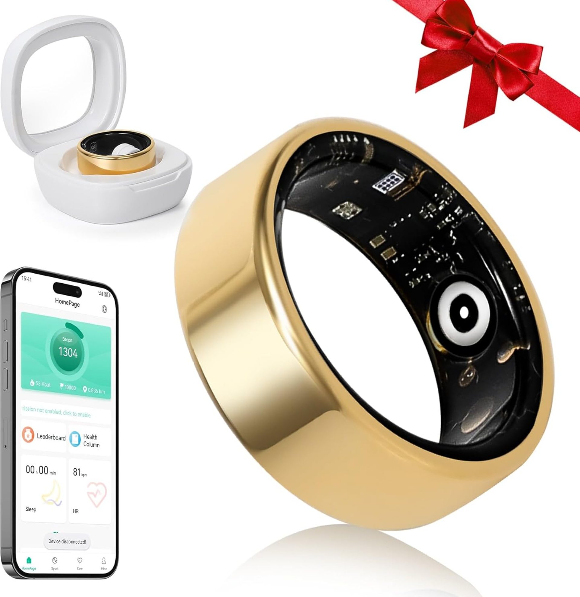 Smart Ring Fitness Tracker for Men – Health Heart Rate Ring with Sleep Monitor and Blood Oxygen Tracking, No Subscription Fee, Family Care, Remote Photography,IP68 Waterproof Smart Ring Fitness Tracker for Men – Health Heart Rate Ring with Sleep Monitor and Blood Oxygen Tracking, No Subscription Fee, Family Care, Remote Photography,IP68 Waterproof