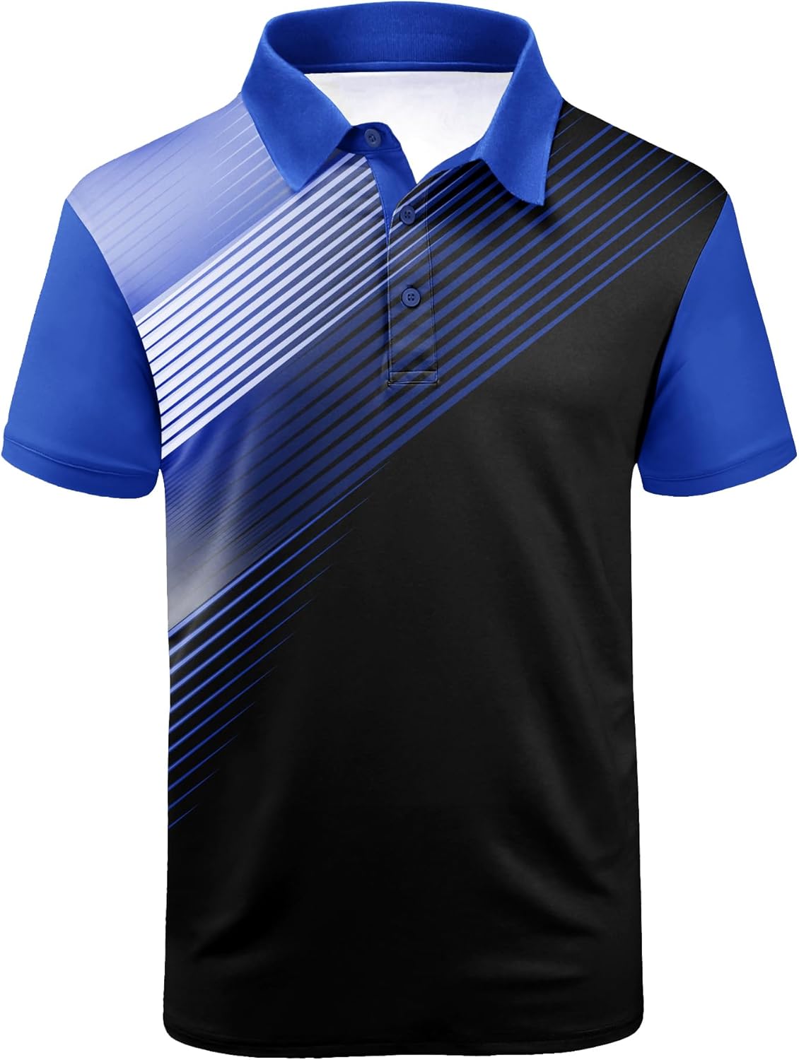 ZITY Mens Golf Shirt Short Sleeve Sport Moisture Wicking Performance Print Golf Polo Shirts for Men Collared Casual T-Shirt ZITY Mens Golf Shirt Short Sleeve Sport Moisture Wicking Performance Print Golf Polo Shirts for Men Collared Casual T-Shirt