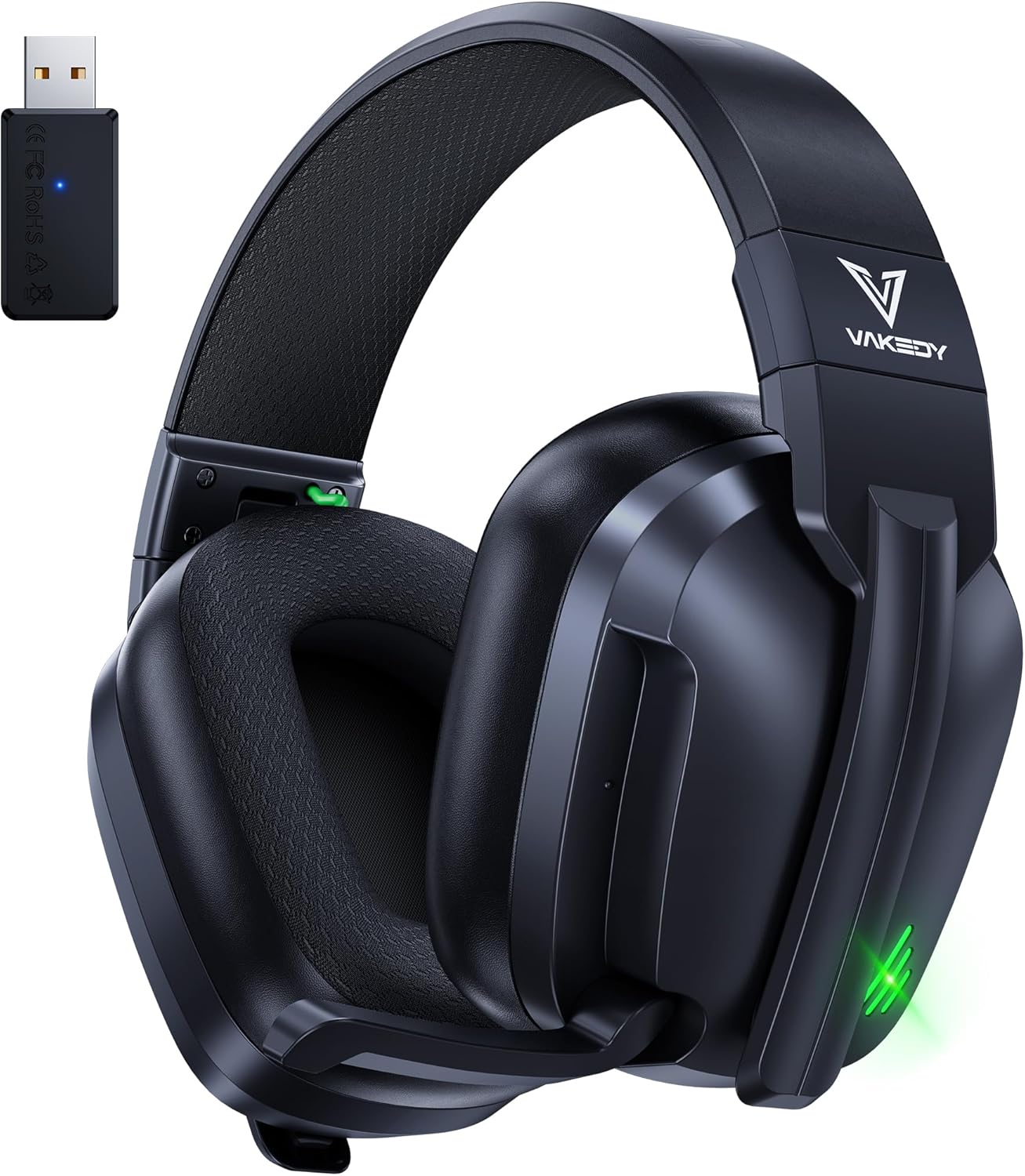 HW11 Wireless Gaming Headset for PS5,PS4,PS4 Pro, Switch,Mac,Bluetooth 5.3 Gaming Headphones with Noise Canceling Mic,Gamer Headphones for PC,50Hr Battery (Black) HW11 Wireless Gaming Headset for PS5,PS4,PS4 Pro, Switch,Mac,Bluetooth 5.3 Gaming Headphones with Noise Canceling Mic,Gamer Headphones for PC,50Hr Battery (Black)