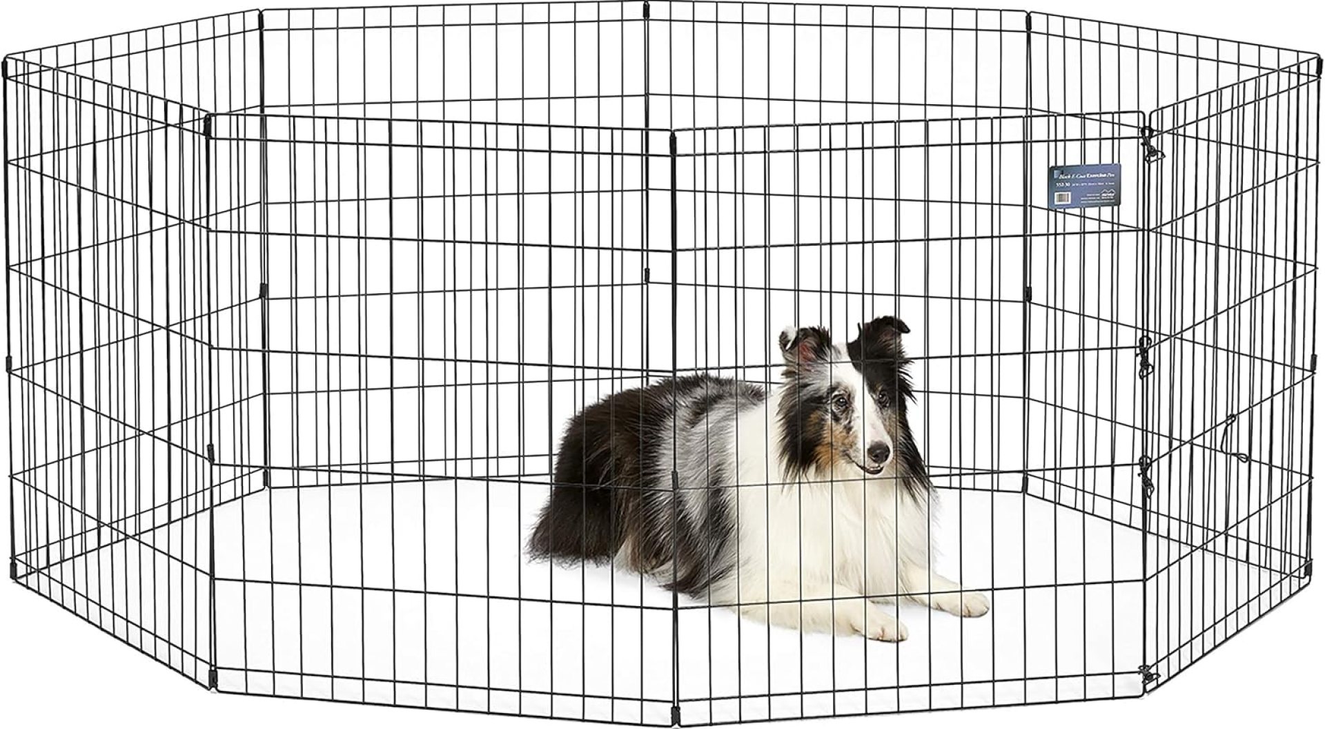 MidWest Homes for Pets Dog Exercise Pen & Playpen, 24″ W x 30″ W, No Door, Black MidWest Homes for Pets Dog Exercise Pen & Playpen, 24″ W x 30″ W, No Door, Black