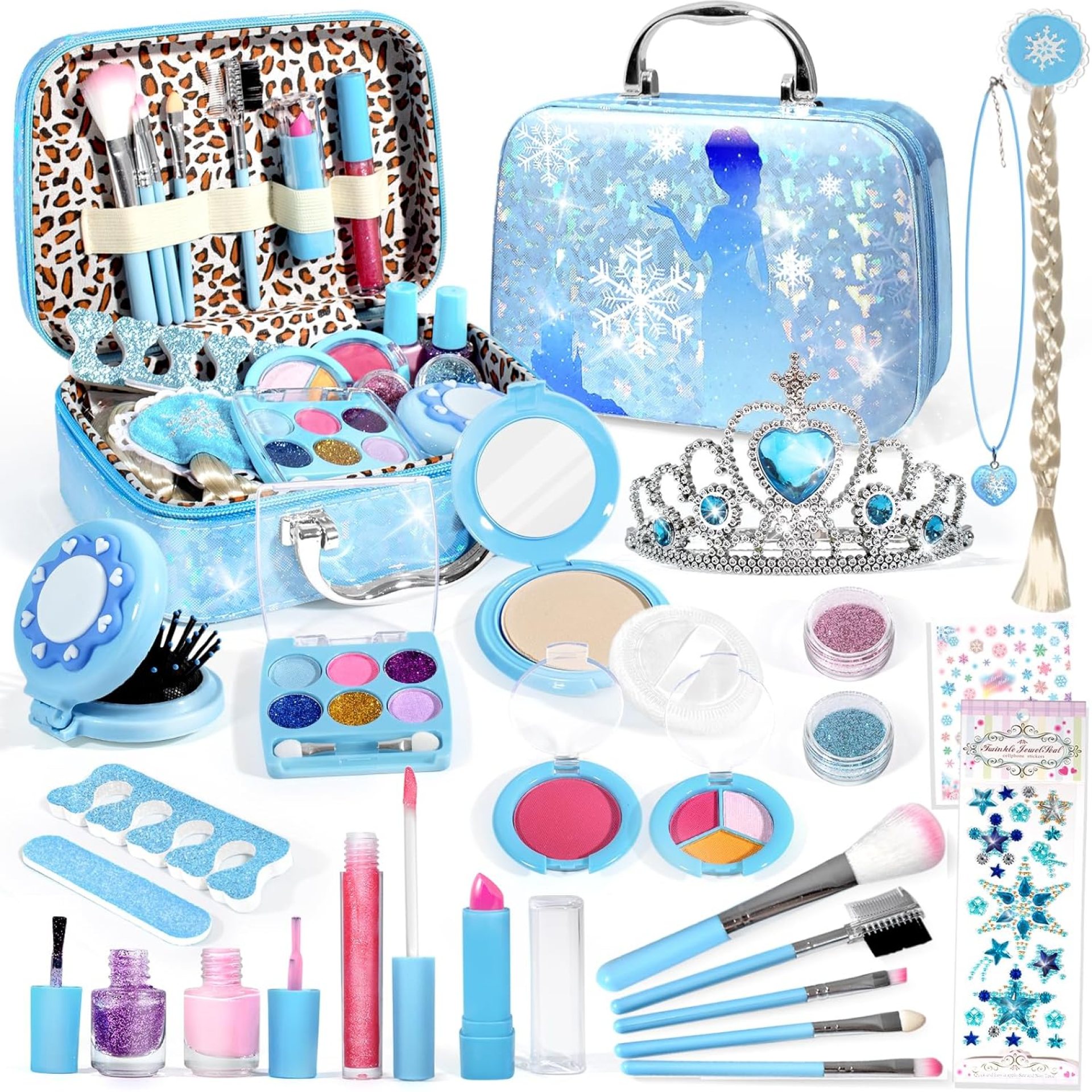 INNOCHEER Kids Makeup Kit for Girl Toys, Frozen Makeup Set for Girls, Real Washable Makeup Kit for Girls, Birthday Christmas Princess Gifts for Girls Kids Toddlers Age 3 4 5 6 7 8 9 10 11 12 Year Old INNOCHEER Kids Makeup Kit for Girl Toys, Frozen Makeup Set for Girls, Real Washable Makeup Kit for Girls, Birthday Christmas Princess Gifts for Girls Kids Toddlers Age 3 4 5 6 7 8 9 10 11 12 Year Old