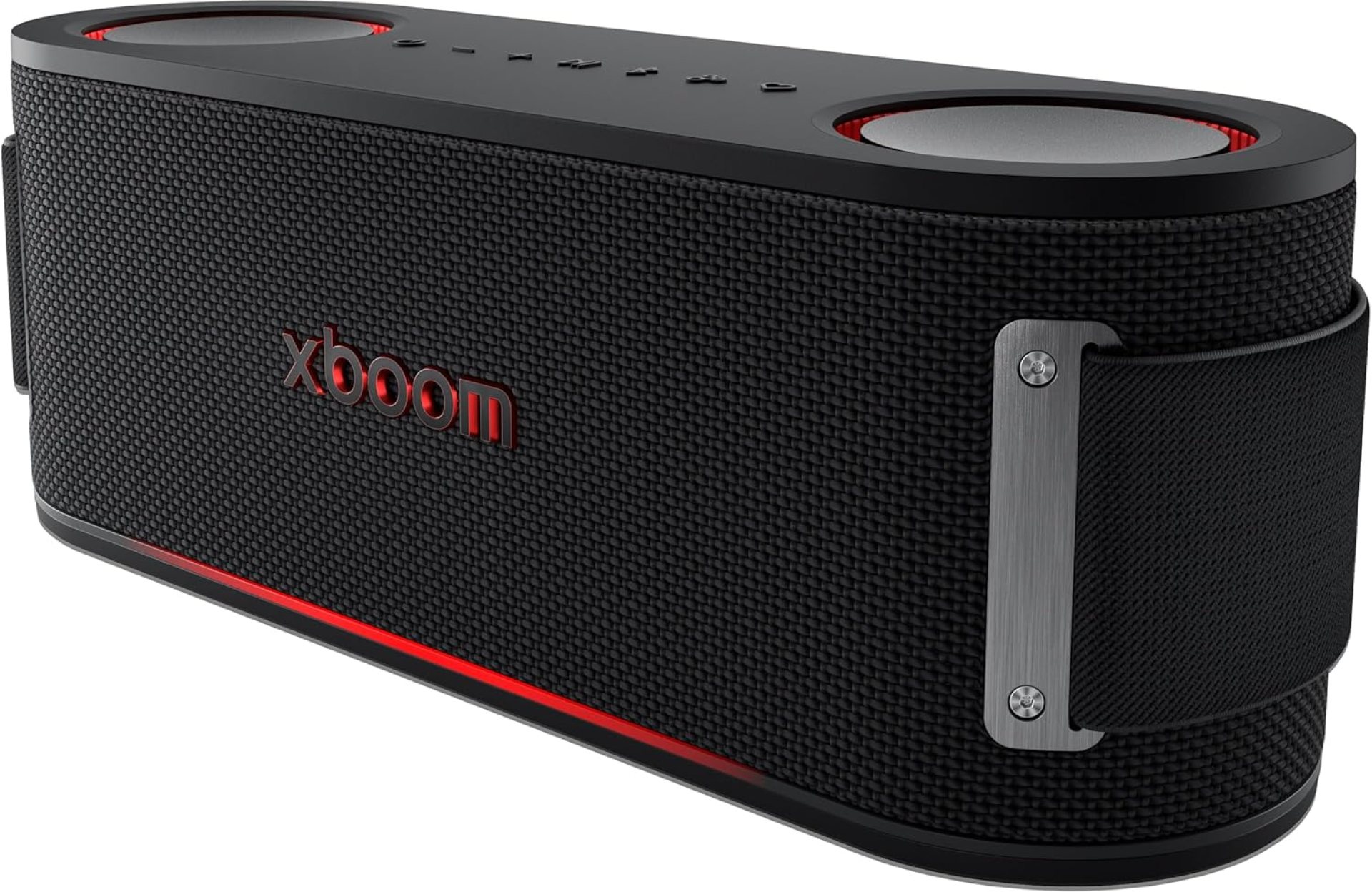 LG xboom Bounce Core by will.i.am, xboom Signature Sound, Portable Bluetooth Speaker, IP67 Dust and Water Resistant, up to 29 Hours of Playback, MIL-STD 810H Durability, Adjustable Carrying Strap LG xboom Bounce Core by will.i.am, xboom Signature Sound, Portable Bluetooth Speaker, IP67 Dust and Water Resistant, up to 29 Hours of Playback, MIL-STD 810H Durability, Adjustable Carrying Strap