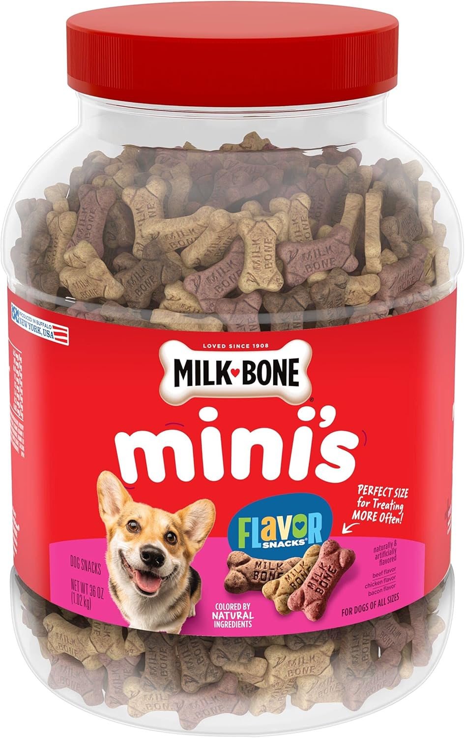 Milk-Bone Mini’s Flavor Snacks Dog Treats, 36 Ounce Milk-Bone Mini’s Flavor Snacks Dog Treats, 36 Ounce