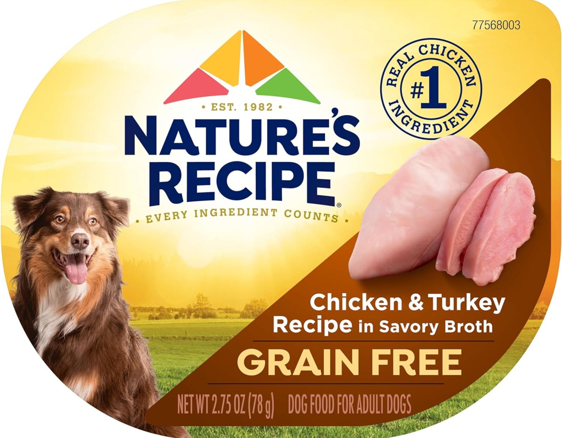 Nature’s Recipe Grain Free Wet Dog Food, Chicken & Turkey Recipe, 2.75 Ounce Cup (Pack of 12) Nature’s Recipe Grain Free Wet Dog Food, Chicken & Turkey Recipe, 2.75 Ounce Cup (Pack of 12)