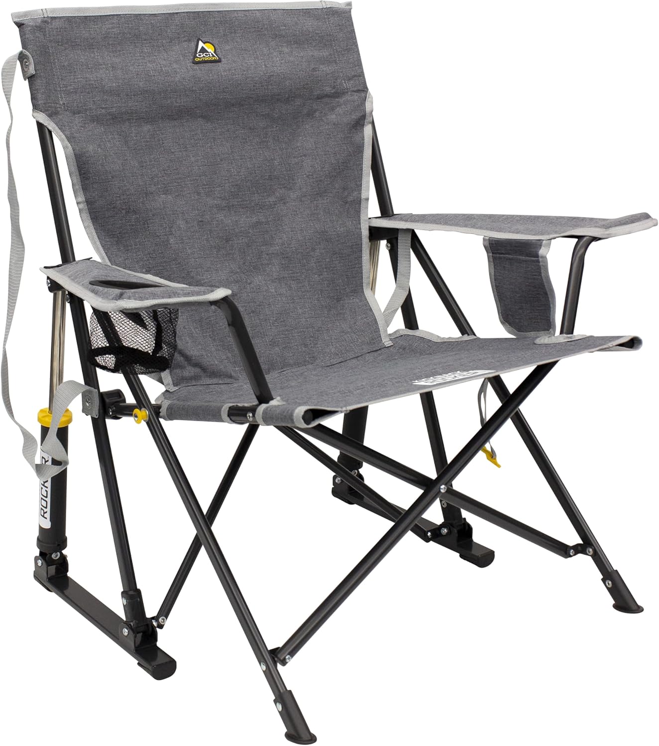 GCI OUTDOOR Kickback Rocker Outdoor Rocking Chair with Beverage Holder GCI OUTDOOR Kickback Rocker Outdoor Rocking Chair with Beverage Holder