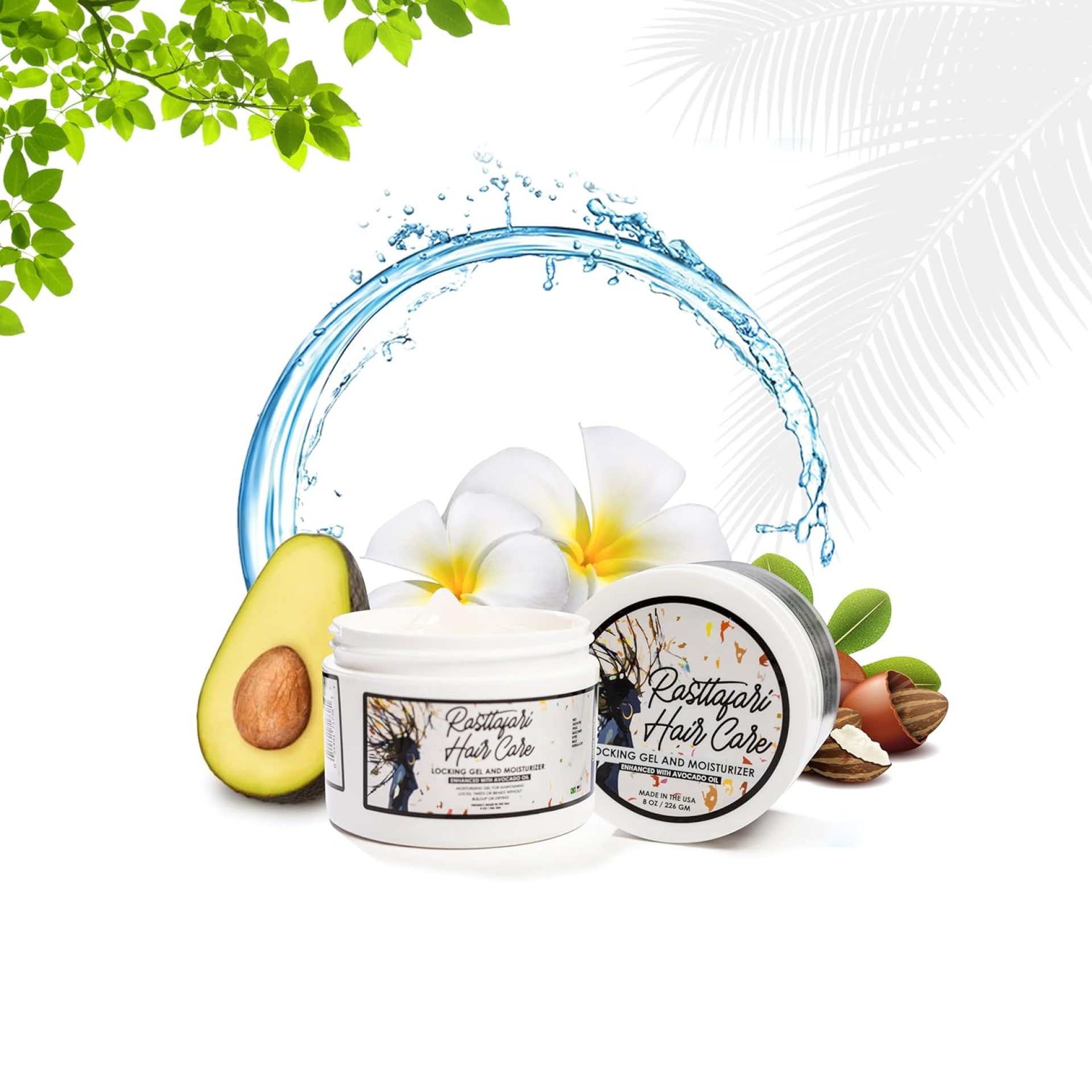 Rastta Locs Water Base Locking Gel and Hair Moisturizer for Dreads with Avocado Oil for Dreadlocks, retwist, braids, styling and edges. *NO RESIDUE, FLAKING, WAX, SILICONE, SULFATE (8.00 oz) Rastta Locs Water Base Locking Gel and Hair Moisturizer for Dreads with Avocado Oil for Dreadlocks, retwist, braids, styling and edges. *NO RESIDUE, FLAKING, WAX, SILICONE, SULFATE (8.00 oz)