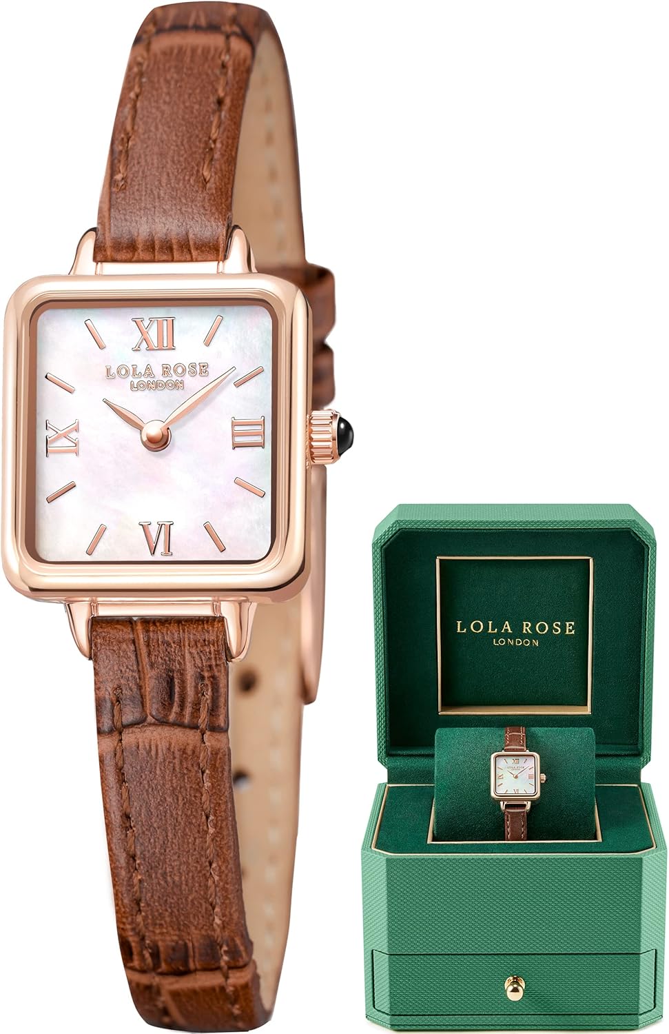 Lola Rose Dainty Watch for Women: Mother of Pearl Dial, Genuine Leather Strap, Wrapped by Stylish Gift Box – Vintage Present for Small Wrists Lola Rose Dainty Watch for Women: Mother of Pearl Dial, Genuine Leather Strap, Wrapped by Stylish Gift Box – Vintage Present for Small Wrists