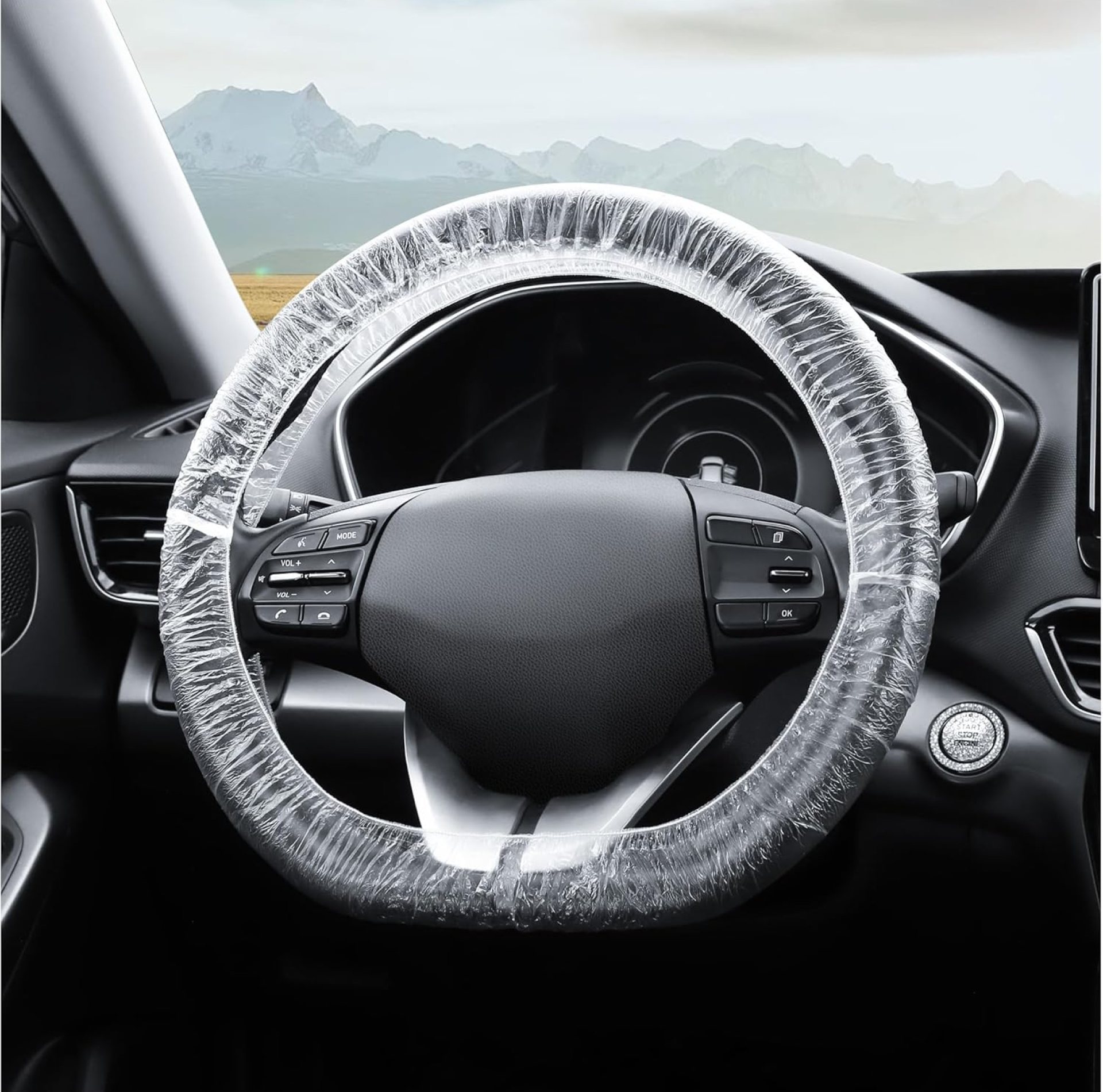100PCS Disposable Steering Wheel Covers,Disposable Steering Wheel Protector with Elastic for Avoiding Scuffs & Scratches,Universal Car Steering Wheel Cover Car Accessories 100PCS Disposable Steering Wheel Covers,Disposable Steering Wheel Protector with Elastic for Avoiding Scuffs & Scratches,Universal Car Steering Wheel Cover Car Accessories