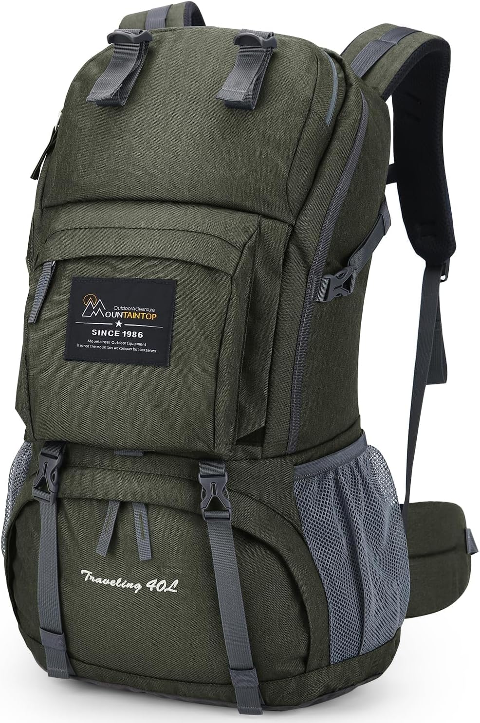 MOUNTAINTOP 40L Hiking Backpack Lightweight Travel Backpack for Men&Women Outdoor Camping Backpacking MOUNTAINTOP 40L Hiking Backpack Lightweight Travel Backpack for Men&Women Outdoor Camping Backpacking