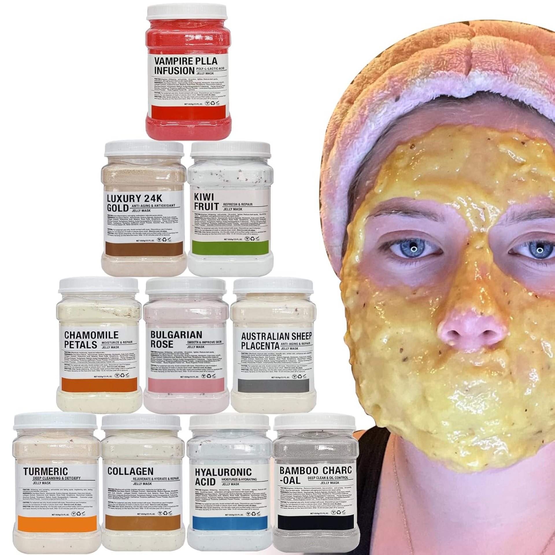 Jelly Mask for Facials Professional Face Mask Bulk Wholesale for Beauty & Personal Care, Jelly Mask Powder for Estheticians Supplies Beauty Salon Spa Face Mask Skin Care, 23Fl Oz (10Pack) Jelly Mask for Facials Professional Face Mask Bulk Wholesale for Beauty & Personal Care, Jelly Mask Powder for Estheticians Supplies Beauty Salon Spa Face Mask Skin Care, 23Fl Oz (10Pack)