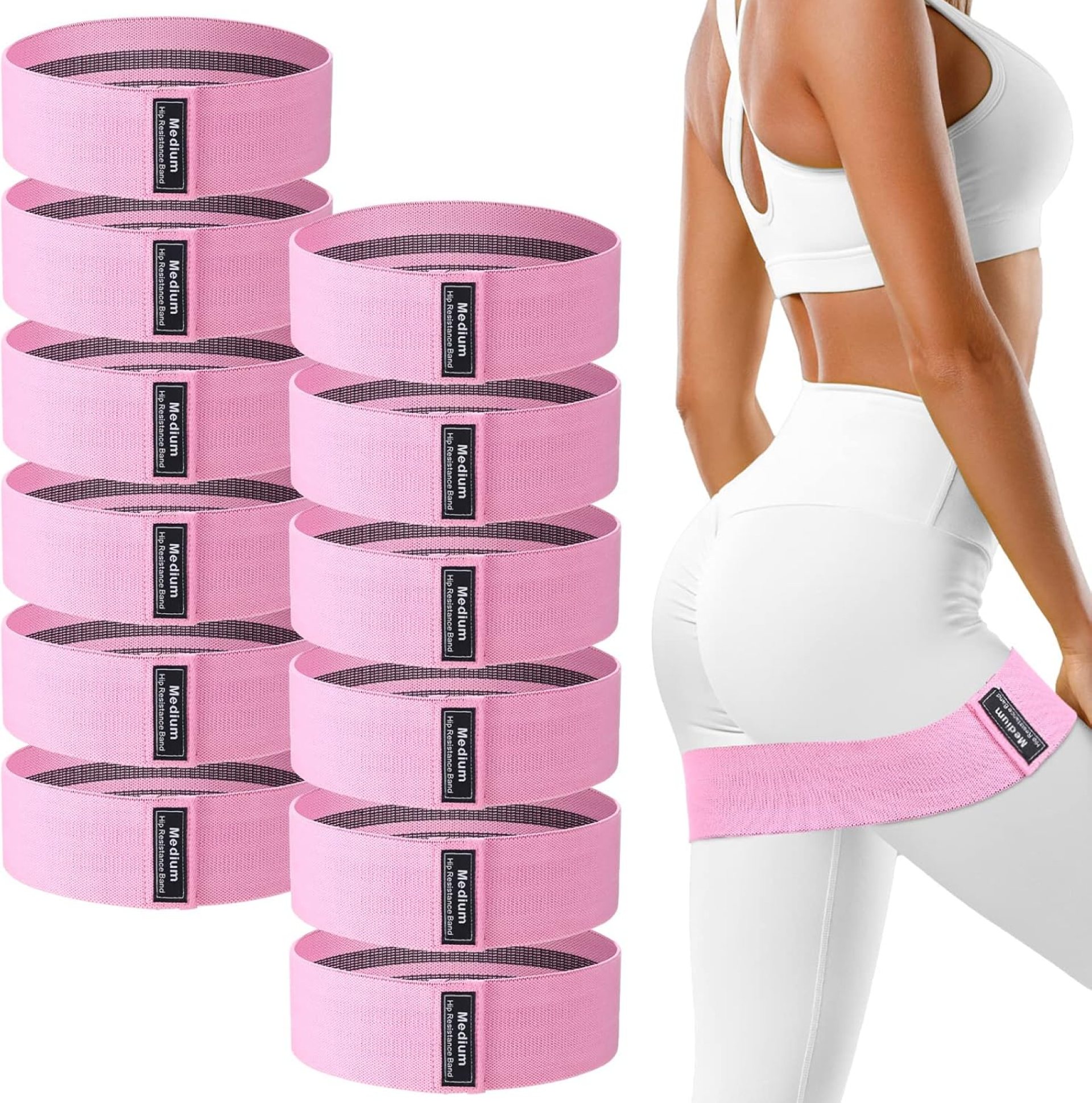 12 Pcs Fabric Resistance Bands for Working Out Booty Workout Stretch Exercise Bands Non Slip for Legs Squat Resistance Loop for Women Men Starter Butt Hip Thigh Fitness 12 Pcs Fabric Resistance Bands for Working Out Booty Workout Stretch Exercise Bands Non Slip for Legs Squat Resistance Loop for Women Men Starter Butt Hip Thigh Fitness