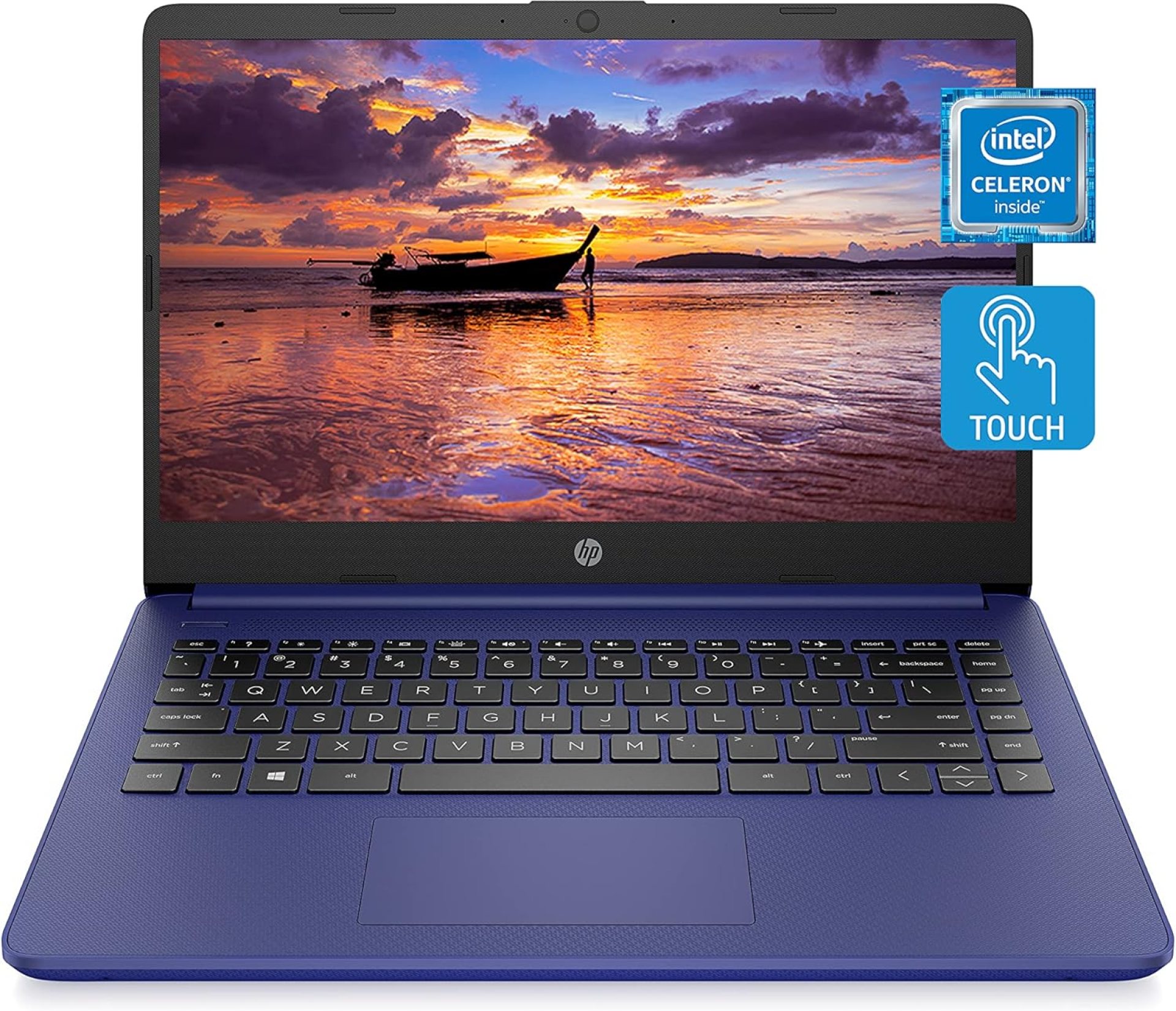 HP 14 Laptop, Intel Celeron N4020, 4 GB RAM, 64 GB Storage, 14-inch HD Touchscreen, Windows 11 Home, Thin & Portable, 4K Graphics, One Year of Microsoft 365 (14-dq0050nr, Indigo Blue) HP 14 Laptop, Intel Celeron N4020, 4 GB RAM, 64 GB Storage, 14-inch HD Touchscreen, Windows 11 Home, Thin & Portable, 4K Graphics, One Year of Microsoft 365 (14-dq0050nr, Indigo Blue)