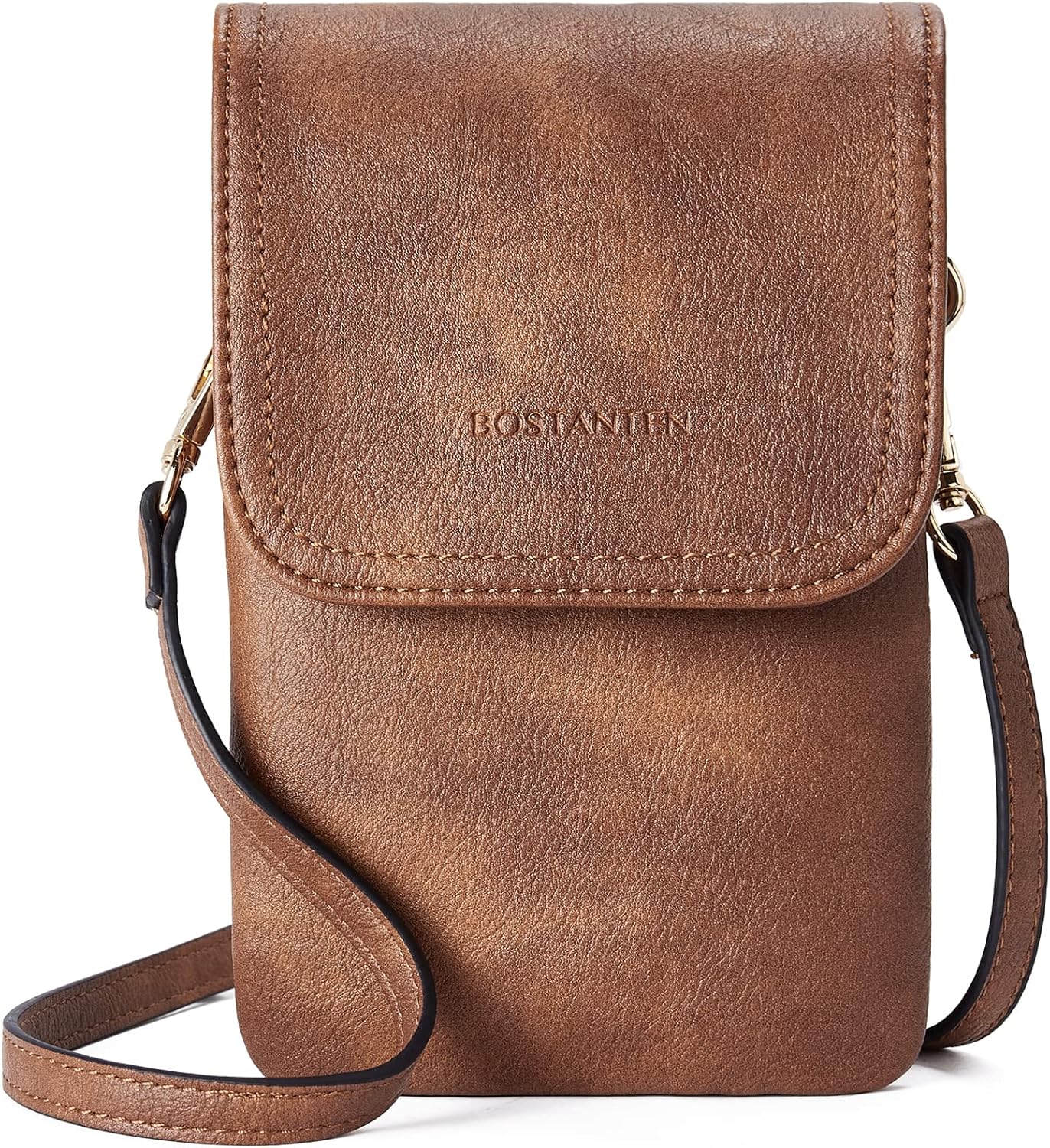 BOSTANTEN Vegan Leather Small Crossbody Bags for Women Designer Cell Phone Bag Wallet Purses Adjustable Strap BOSTANTEN Vegan Leather Small Crossbody Bags for Women Designer Cell Phone Bag Wallet Purses Adjustable Strap