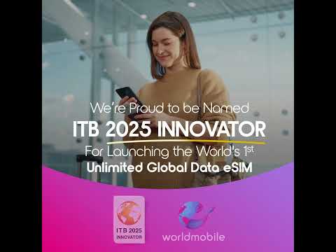 worldmobile.com Unveils the World’s First Unlimited Data Worldwide eSIM – Recognized as an ITB Innovator 2025 worldmobile.com Unveils the World’s First Unlimited Data Worldwide eSIM – Recognized as an ITB Innovator 2025