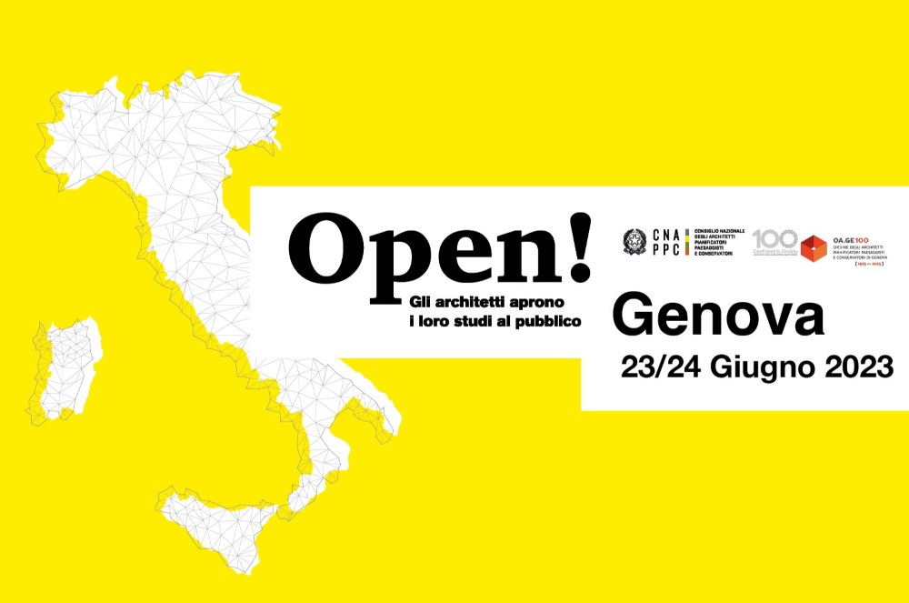 Architettura diffusa: il 23 giugno anche Genova aderisce a “Open! Studi aperti” Architettura diffusa: il 23 giugno anche Genova aderisce a “Open! Studi aperti”