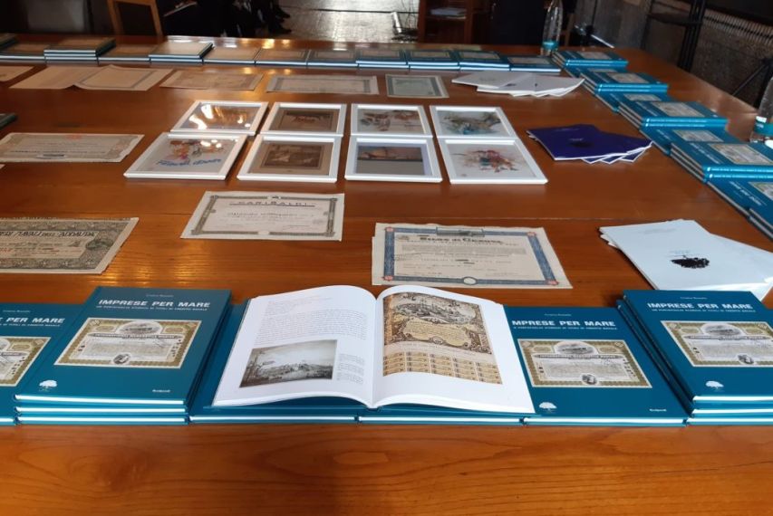 Al Nautico presentato il libro “Imprese per mare. Un portafoglio storico di titoli di credito navale” Al Nautico presentato il libro “Imprese per mare. Un portafoglio storico di titoli di credito navale”