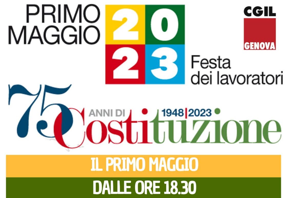 Primo maggio a Genova con la Cgil ai Giardini Luzzati Primo maggio a Genova con la Cgil ai Giardini Luzzati