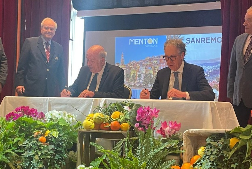 Cooperazione Italia-Francia: firmato protocollo d’intesa tra Sanremo e Mentone Cooperazione Italia-Francia: firmato protocollo d’intesa tra Sanremo e Mentone