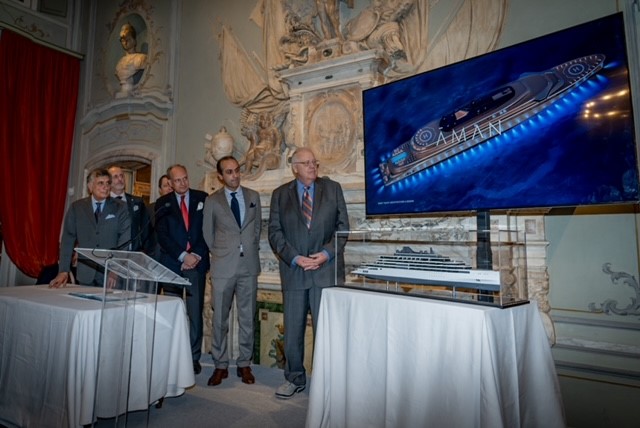 T.Mariotti celebra il contratto per la nuova costruzione Aman at Sea T.Mariotti celebra il contratto per la nuova costruzione Aman at Sea