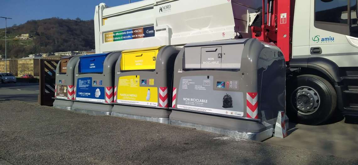 Amiu: le ecoisole per la differenziata arrivano a Quarto Alto Amiu: le ecoisole per la differenziata arrivano a Quarto Alto