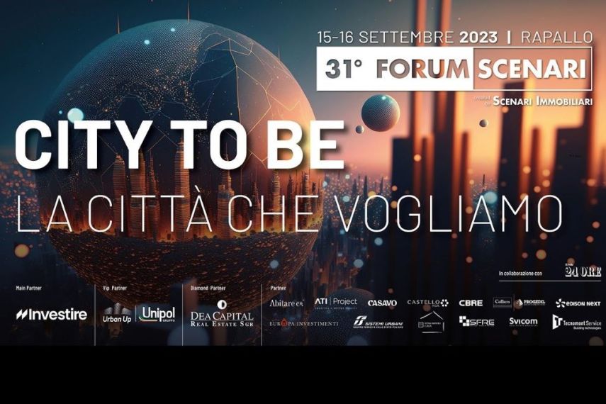 A Rapallo il 31° Forum Scenari Immobiliari (15-16 settembre) A Rapallo il 31° Forum Scenari Immobiliari (15-16 settembre)
