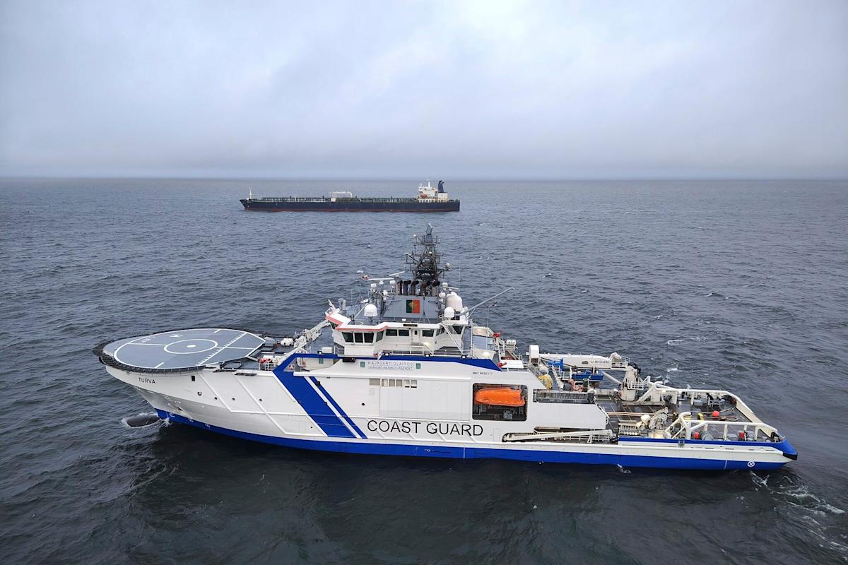 Finnish investigators find anchor drag mark on the Baltic seabed following cable damage Finnish investigators find anchor drag mark on the Baltic seabed following cable damage