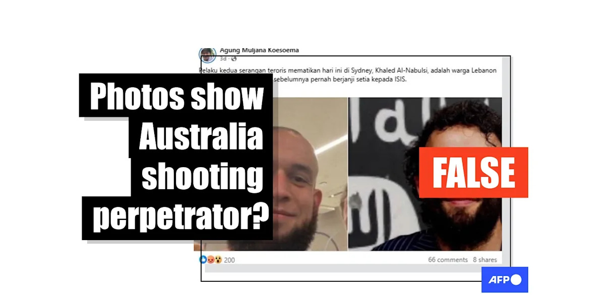 Edited pictures of British influencer falsely linked to Bondi attack Edited pictures of British influencer falsely linked to Bondi attack