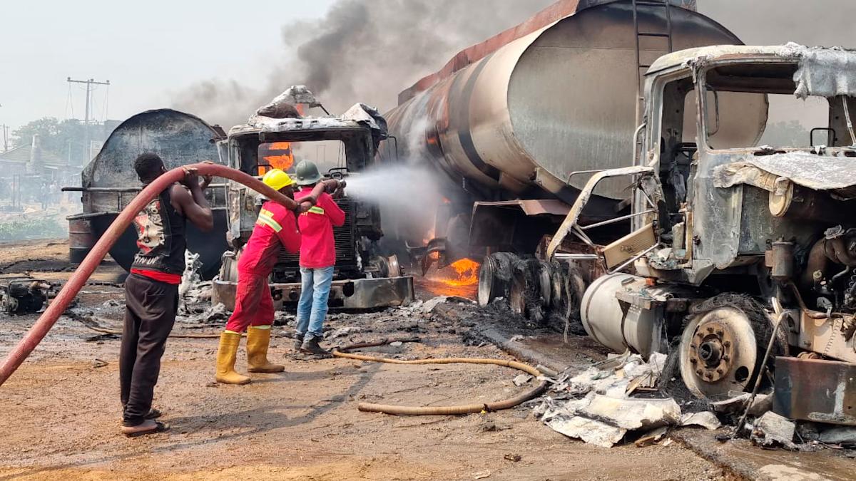 Death toll in Nigeria gas tanker explosion rises to 98 Death toll in Nigeria gas tanker explosion rises to 98