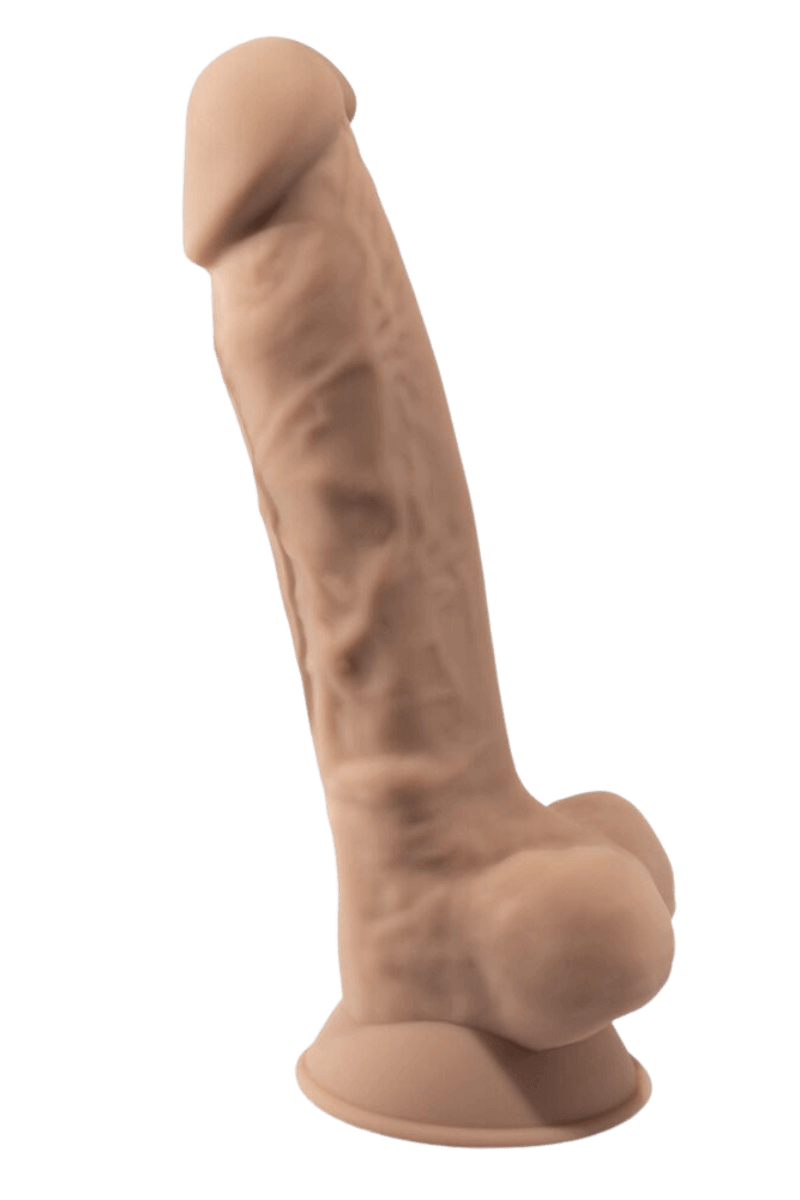 Saugfuß-Naturdildo hautfarben – Ø 3,8cm | 18,8cm