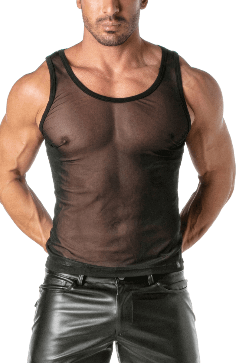 Tanktop Mesh schwarz