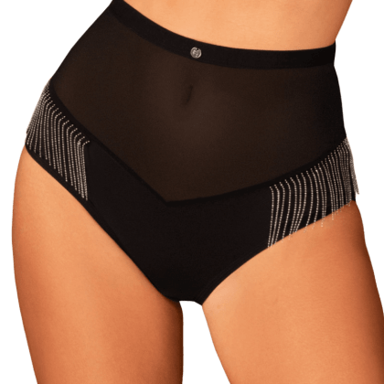 High-Waist-Panty mit Fransen High-Waist-Panty mit Fransen