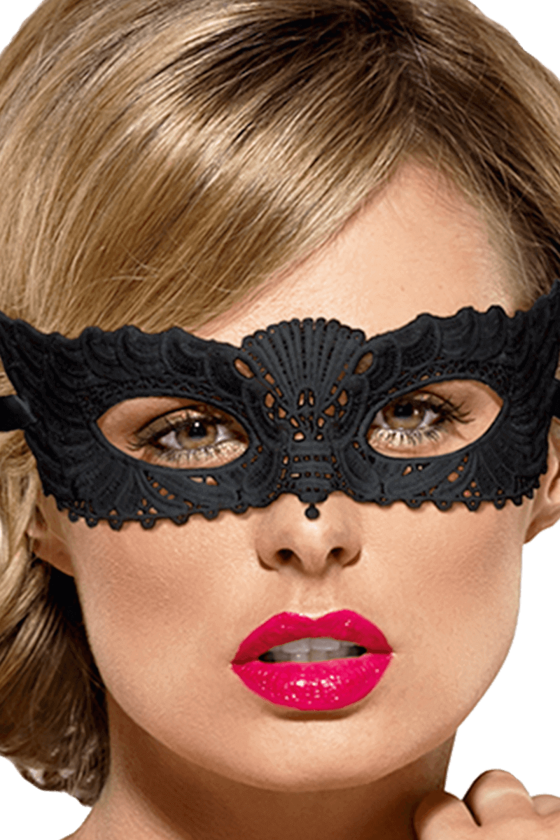 Schwarze Augenmaske – Spitze
