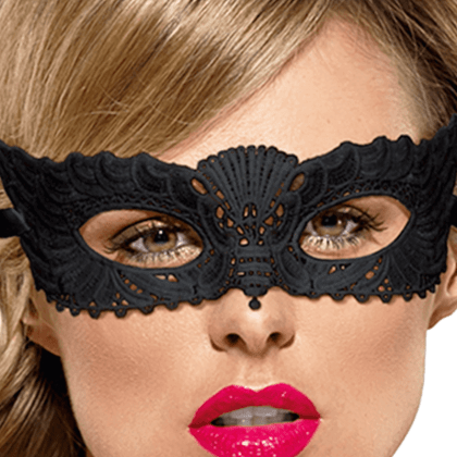 Schwarze Augenmaske – Spitze Schwarze Augenmaske – Spitze