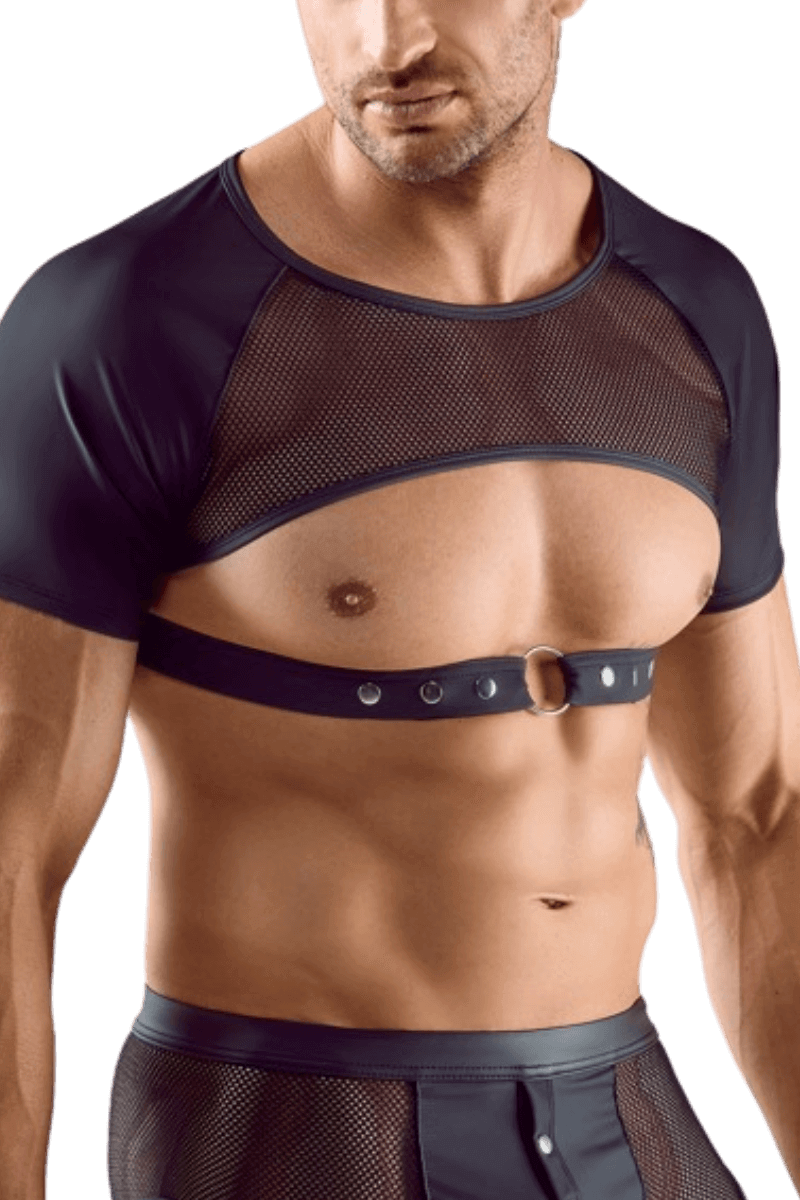 bauchfreies Shirt schwarz