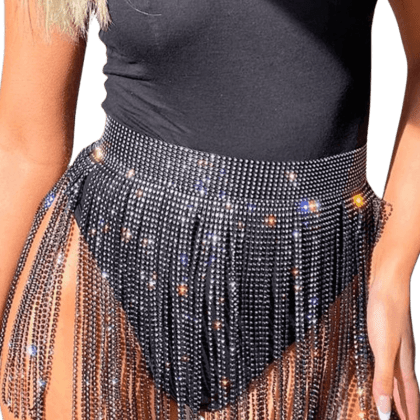 Strass-Rock schwarz Strass-Rock schwarz