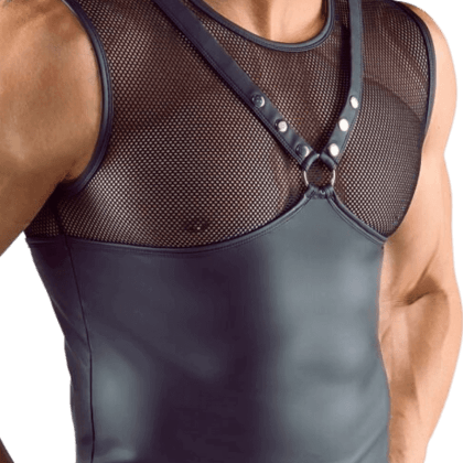 Shirt im Brustharness-Style Shirt im Brustharness-Style