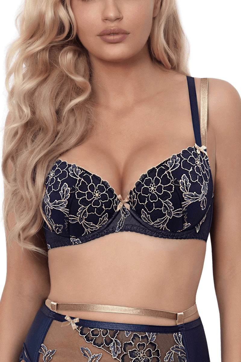 Push-Up BH in blau gold