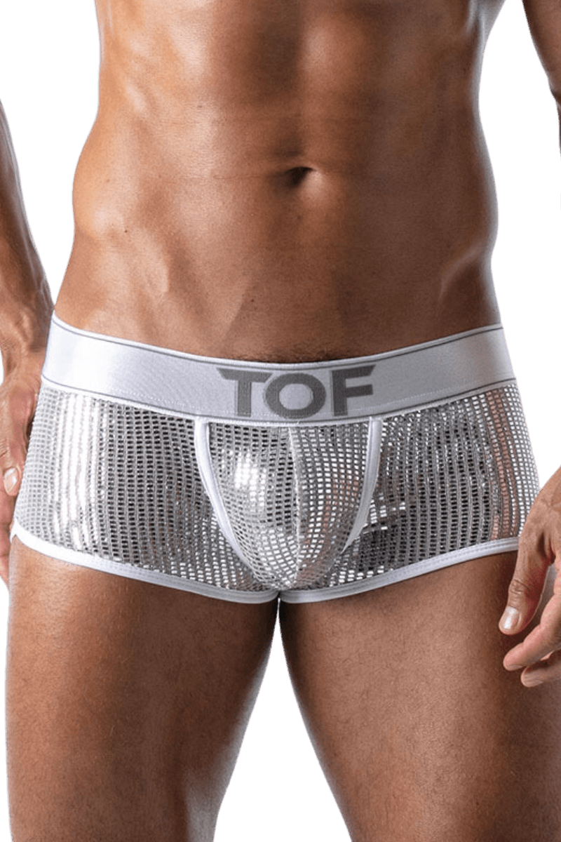 Herren Boxershorts weiß silber