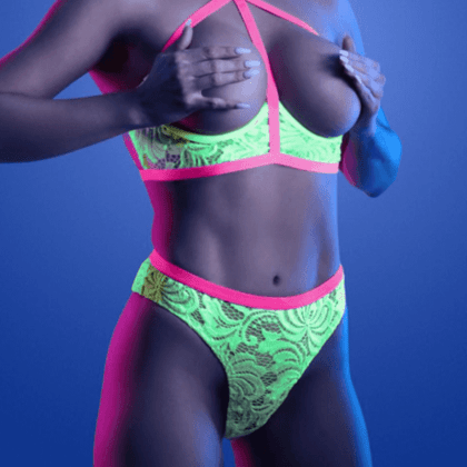 2tlg. Dessous Set neon 2tlg. Dessous Set neon