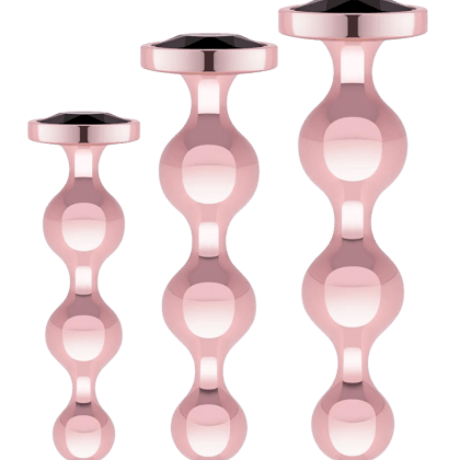 3tlg. Analplug-Set in roségold 3tlg. Analplug-Set in roségold